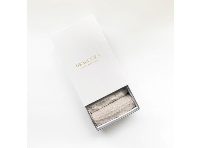 Gastendoekjes 'Bee Waffle' - Set of 5 - Fog