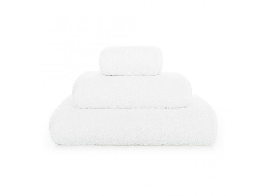 Guest towels 'Long Double Loop' - Set of 5 - White