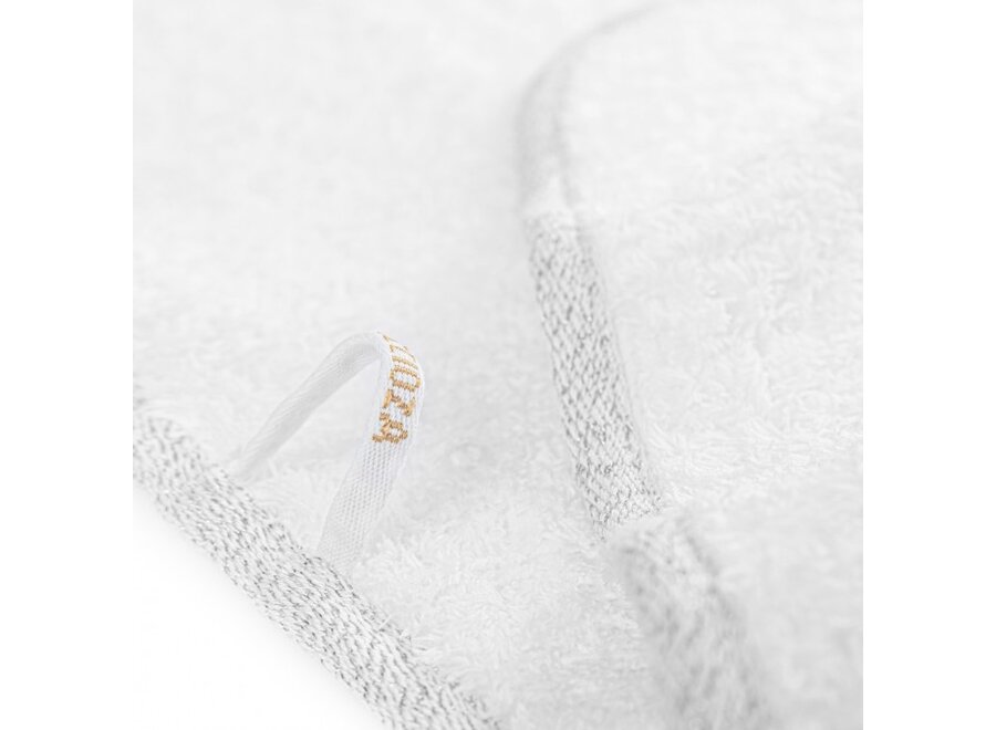 Serviette 'Parson' - White/Silver