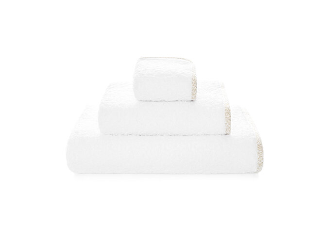 Towel 'Parson' - White/Gold