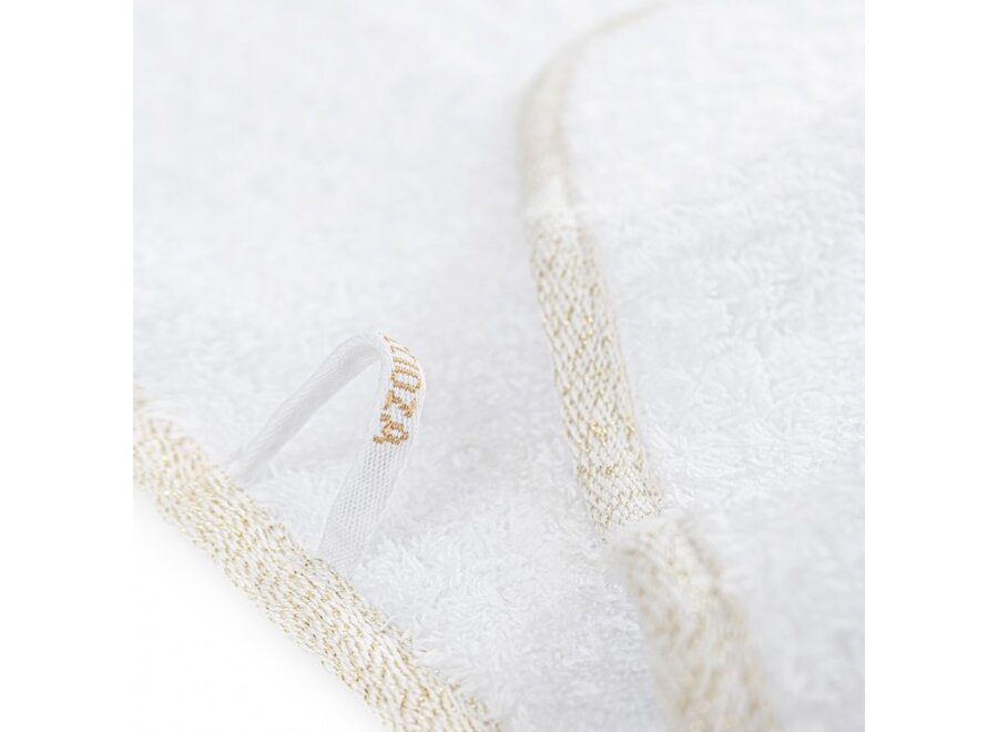 Handdoek 'Parson' - White/Gold