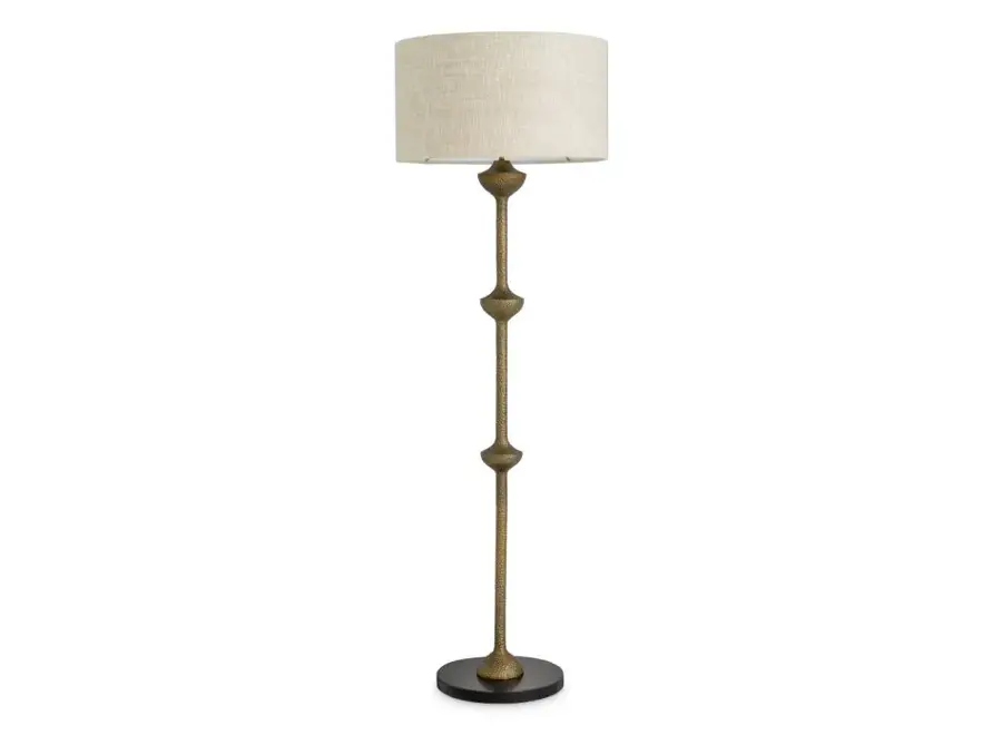 Floor Lamp 'Lucente' - Vintage brass finish