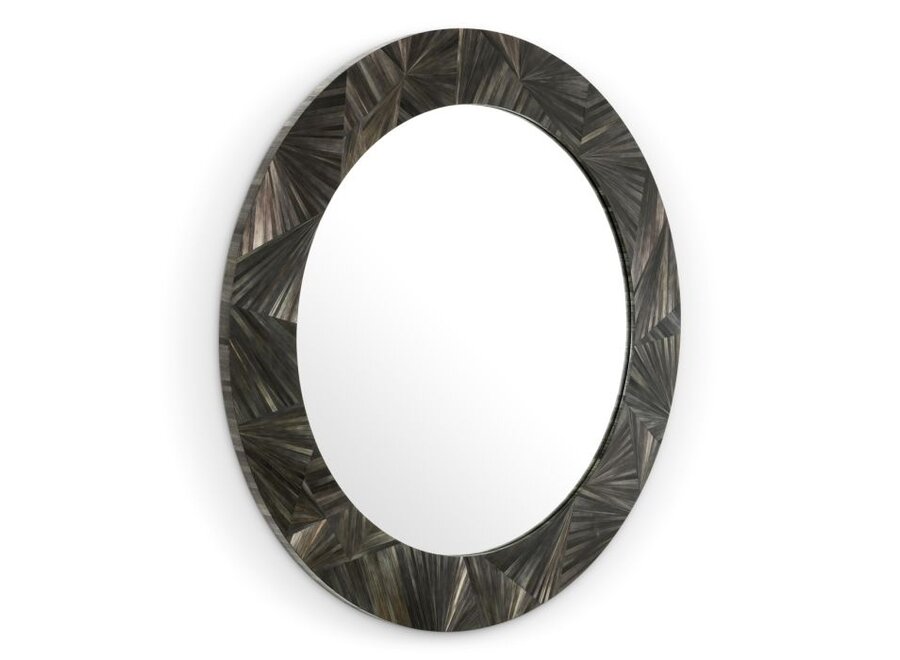 Spiegel Cassara - Straw marquetry charcoal