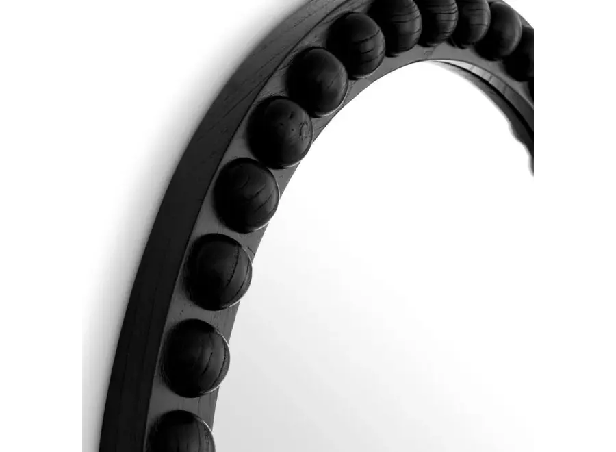 Spiegel 'Kenton' - Round - Classic black finish