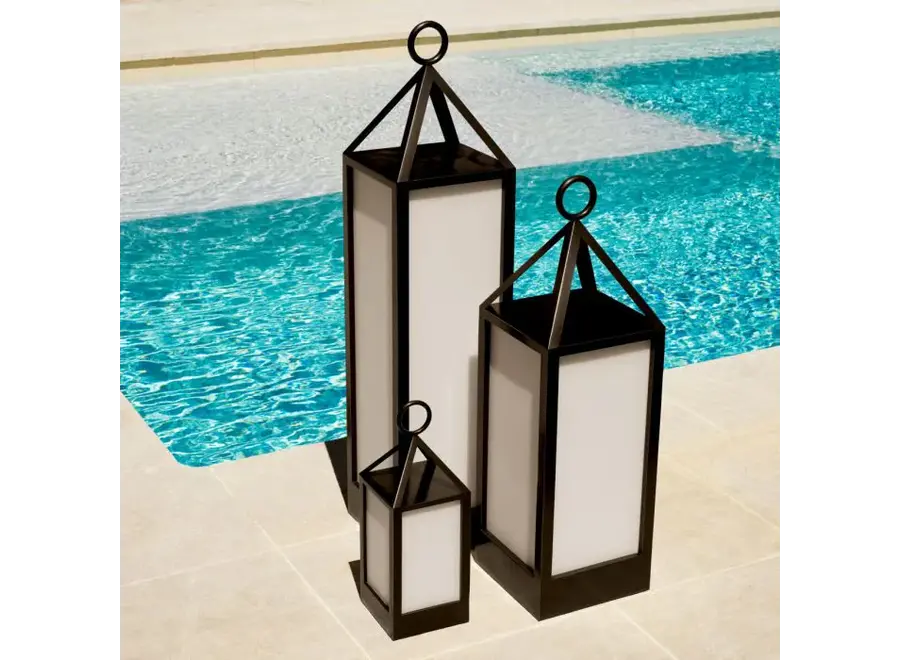 Outdoor Table Lamp Riserva - S - Bronze highlight finish