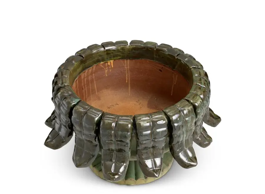 Planter 'Grantham' - Outdoor - Green finish