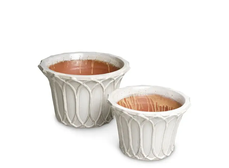 Pflanzer 'Iverson ' - Outdoor - set of 2 - Light grey