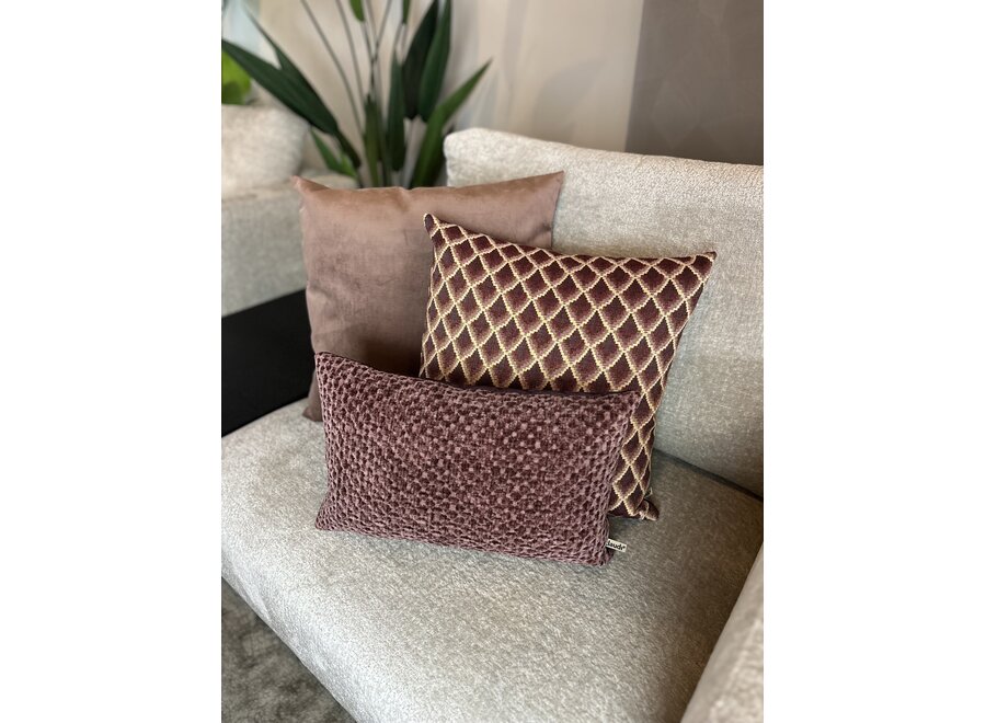 Decorative cushion Besaya Aubergine