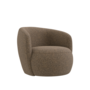Swivel armchair 'Axona' - Brown