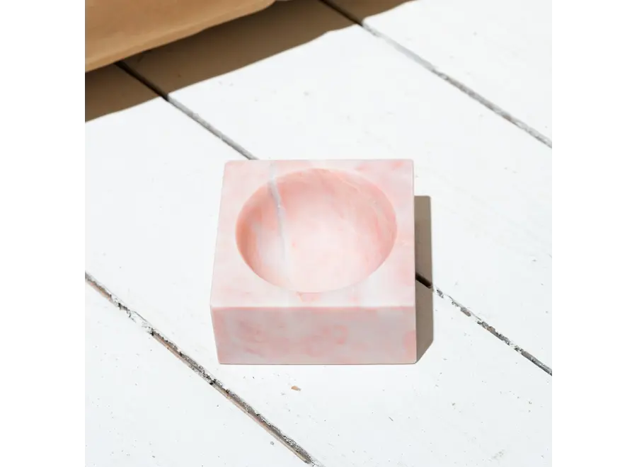 Small square dish - Pink