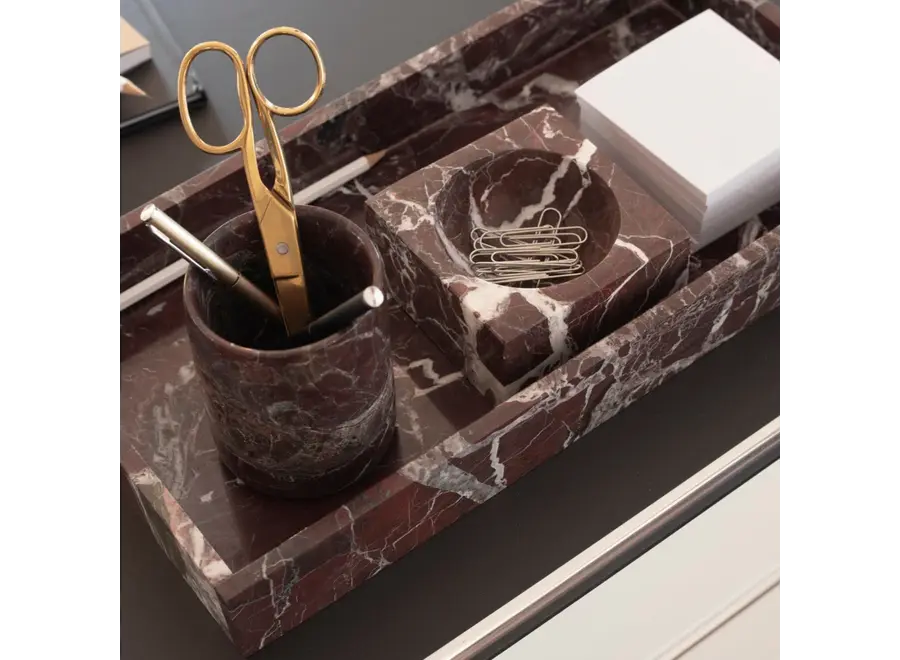 Small square dish - Burgundy