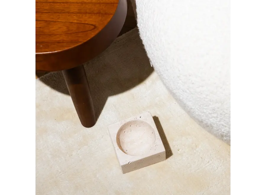 Petit plat carré - Beige