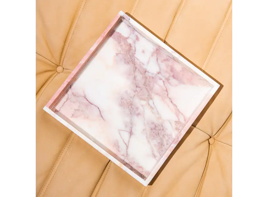 Dienblad - Square - Pink