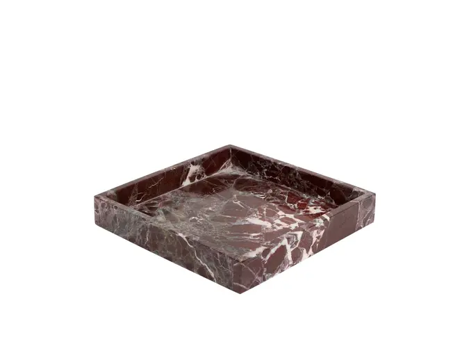 Plateau - Square - Burgundy