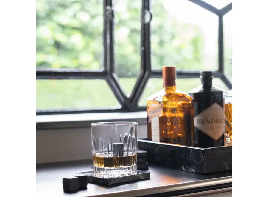 Untersetzer - Square - Set of 4 - Black