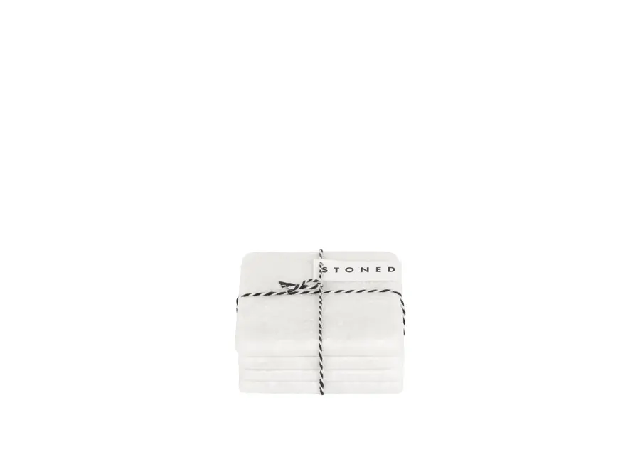 Coasters - Square - Set of 4 - White