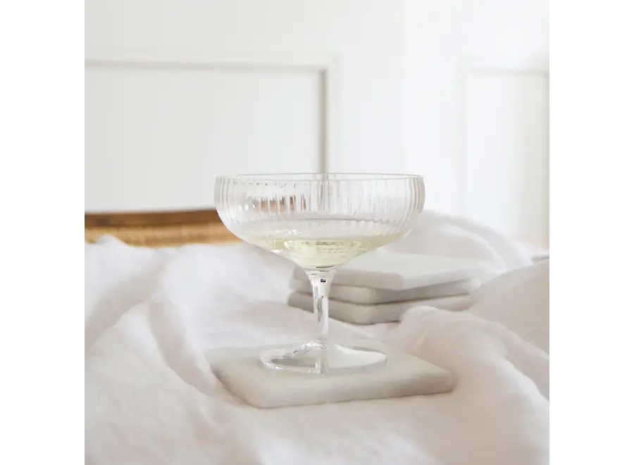 Sous-verres - Square - Set of 4 - White