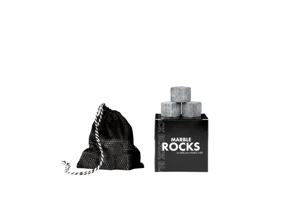 Blokjes - Marble - Set of 10 - Black