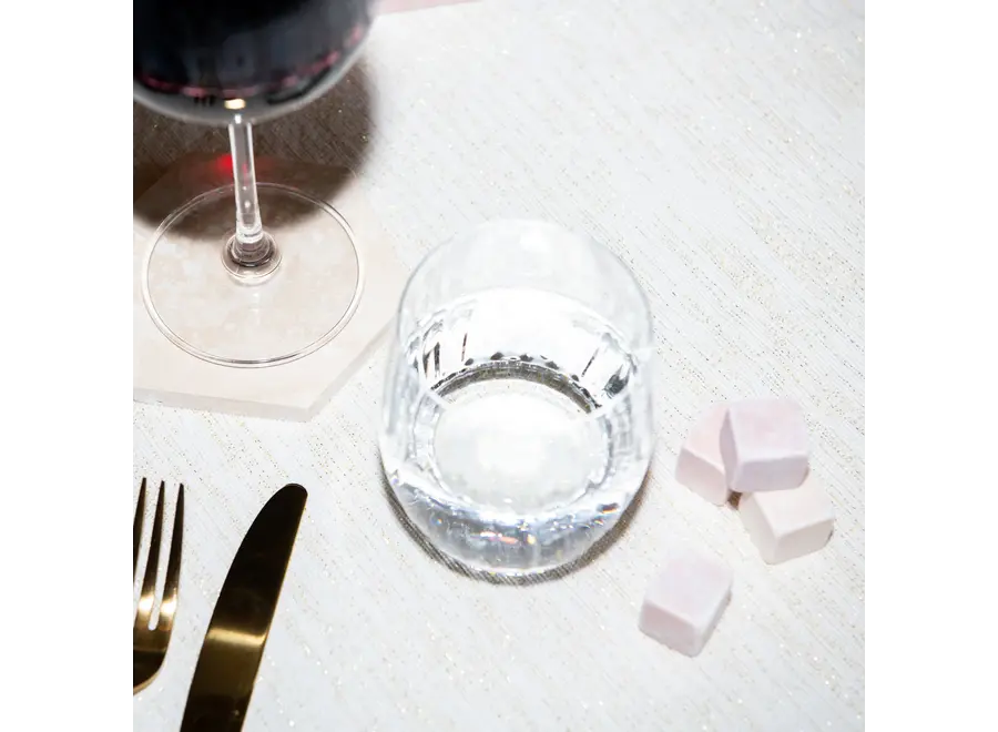 Cubes - Marble - Set of 10 - Pink