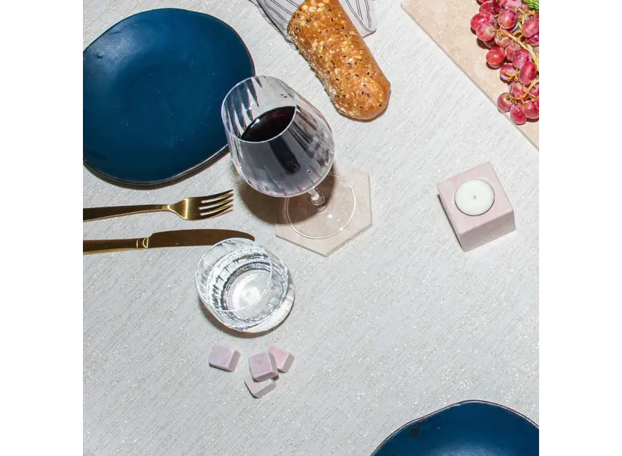 Blokjes - Marble - Set of 10 - Pink