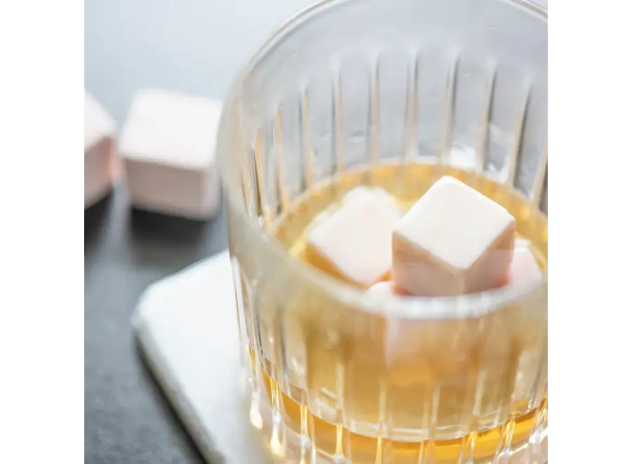 Cubes - Marble - Set of 10 - Pink