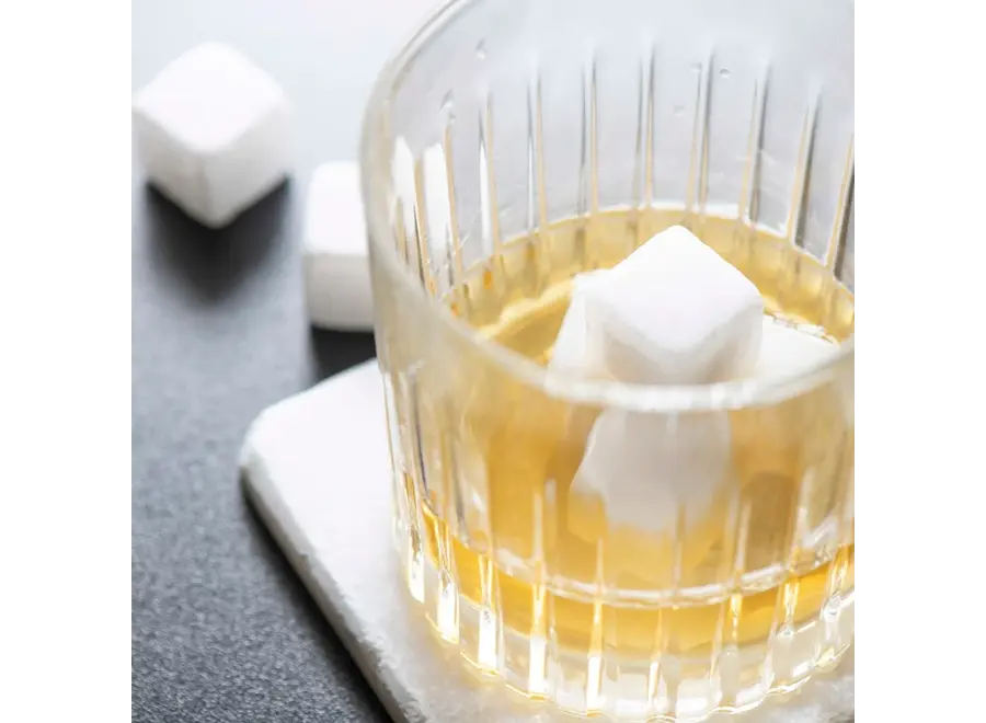 Cubes - Marble - Set of 10 - White