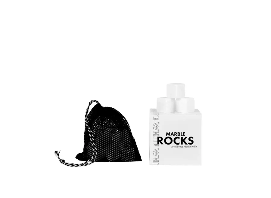 Rocks - Marble - Set of 10 - White