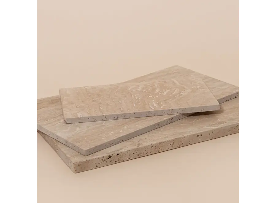 Serving board - Rectangular - S - Travertine