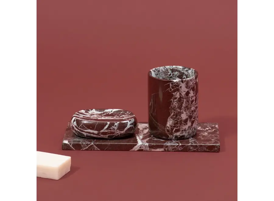 Porte-savon - 'Classic' - Burgundy