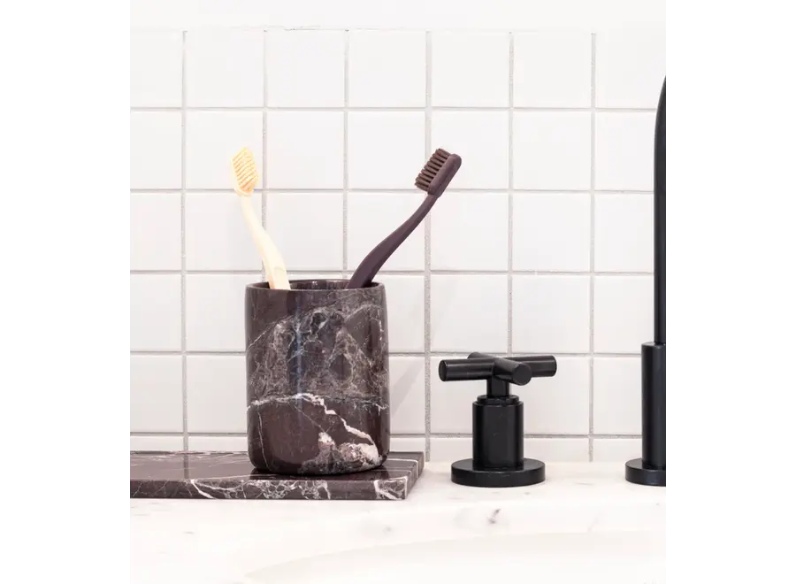 Porte-brosse à dents - 'Classic' - Burgundy