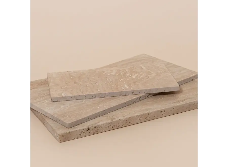 Serving board - Rectangular - M - Travertine