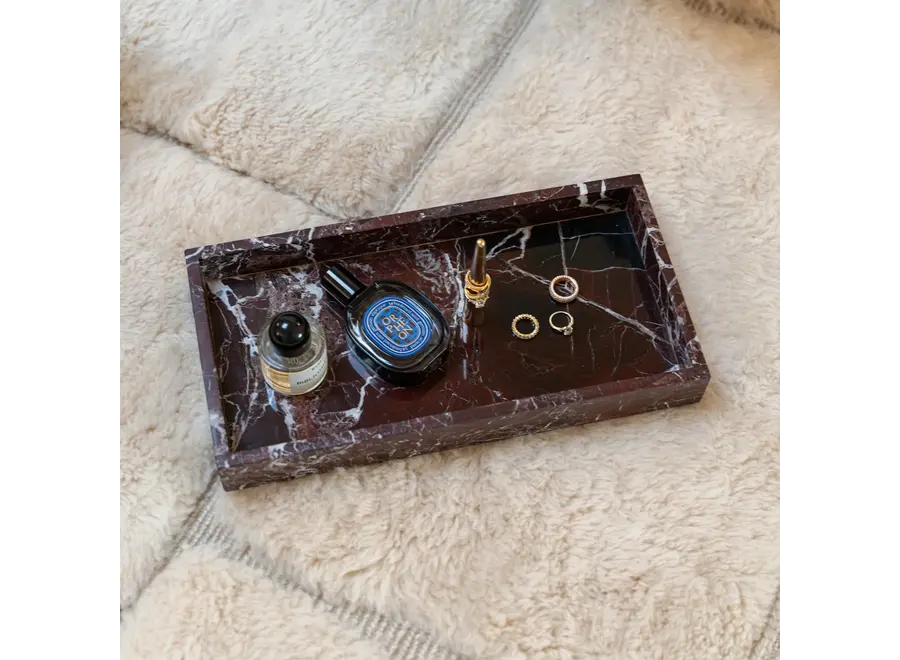 Dienblad - Rectangular - Burgundy