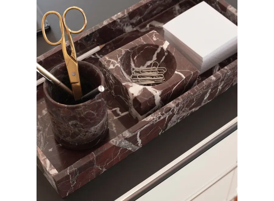 Dienblad - Rectangular - Burgundy