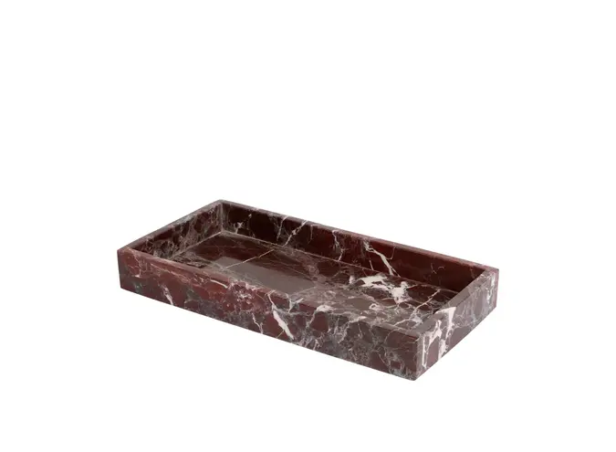 Tray - Rectangular - Burgundy