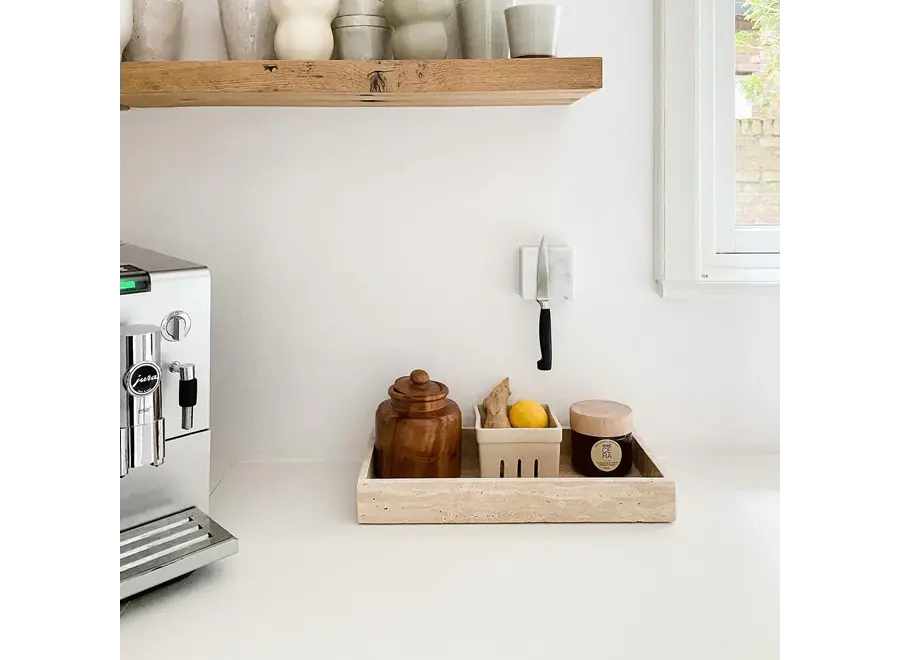 Plateau - Rectangular - Beige