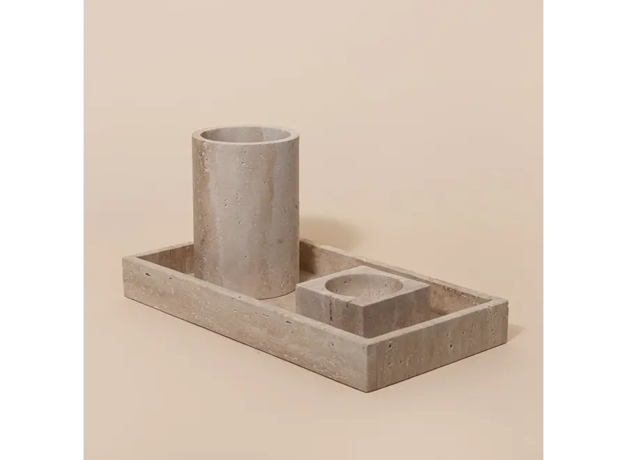 Dienblad - Rectangular - Beige