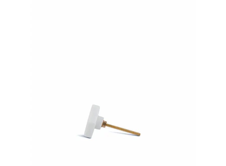 Door knob - Hexagon - White