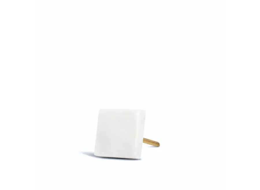 Door knob - Square - White