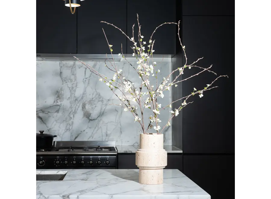 Vase - 'Column' - Beige