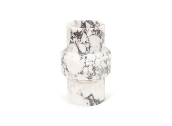 Vase - 'Column' - Calacatta