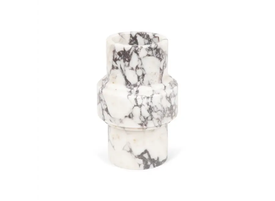 Vase - 'Column' - Calacatta