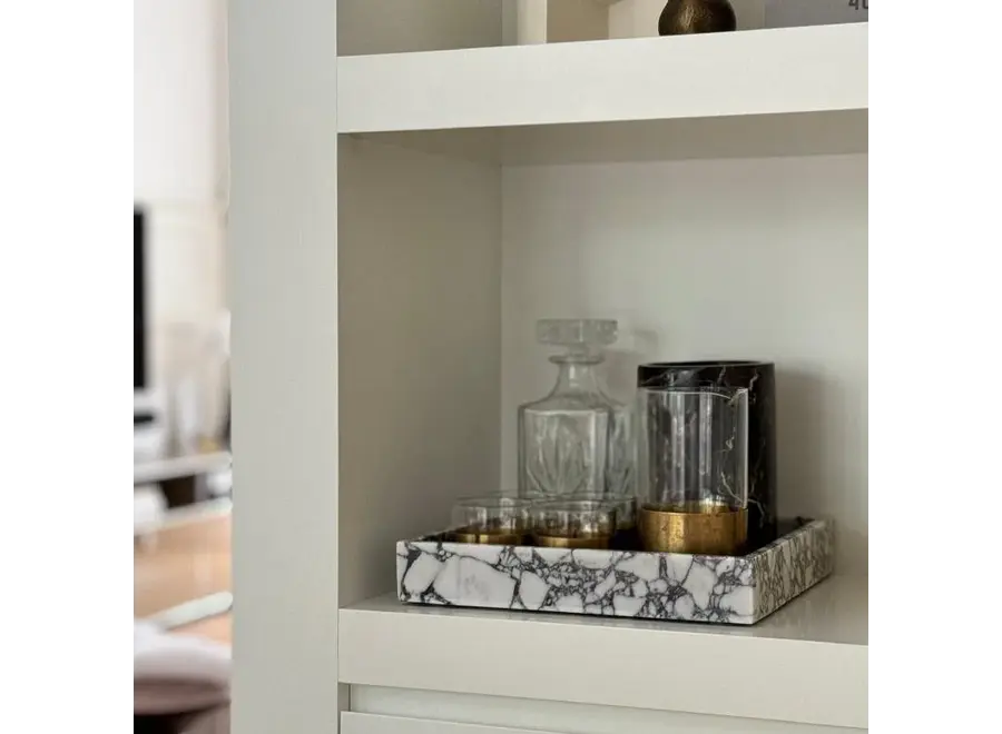 Dienblad - Square - Calacatta