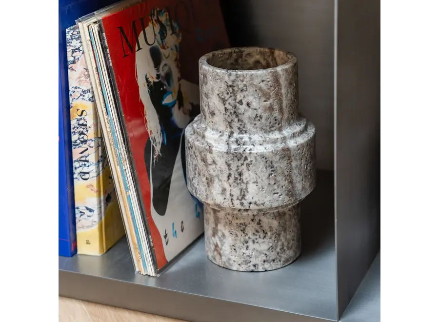 Vase - 'Column' - Silver