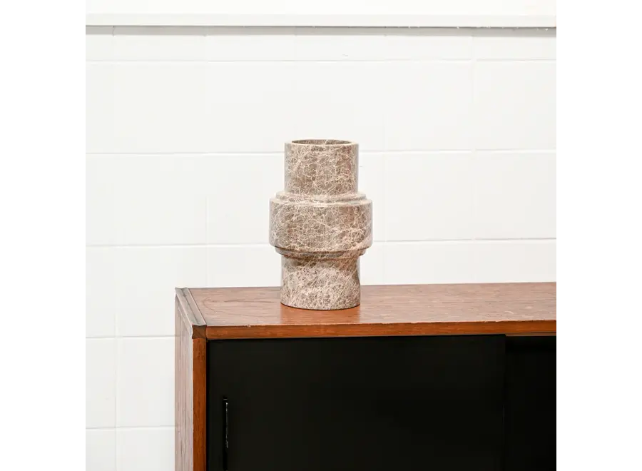 Vase - 'Column' - Brown