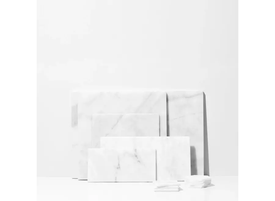 Servierbrett - Rectangular - XS - White