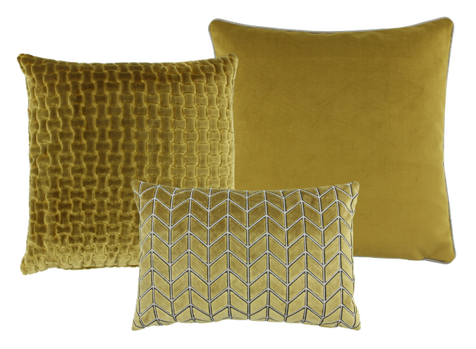Kussencombinatie Mustard: Astrid, Counter & Perine