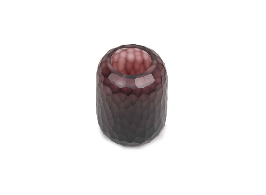 Theelicht 'Julie' - Aubergine