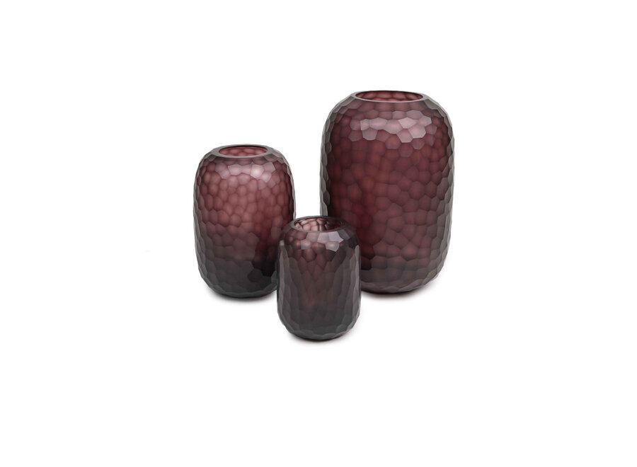 Vase 'Julie' Aubergine - M