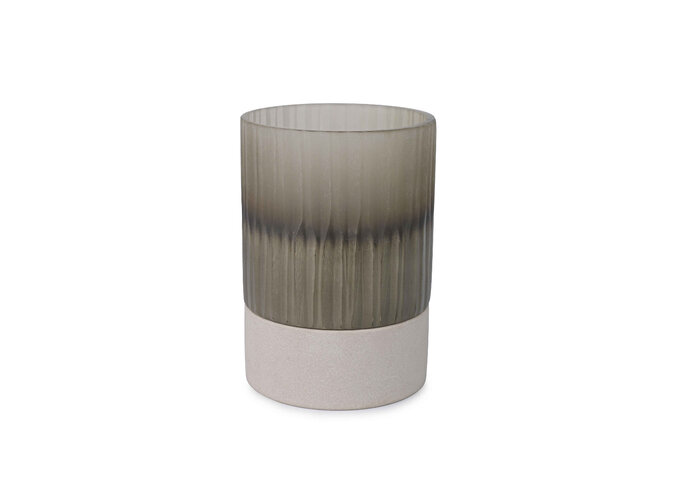 Windlicht 'Oberina' Taupe - L