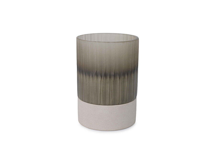 Porte-bougie 'Oberina' Taupe - L